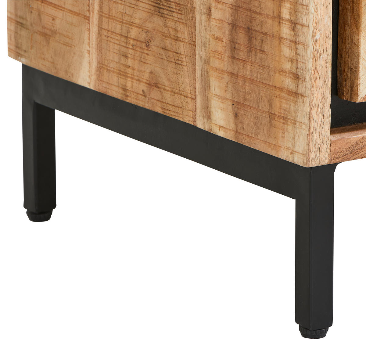 SIDEBOARD  in 88/85/40 cm  - Schwarz/Akaziefarben, MODERN, Holz/Metall (88/85/40cm) - Livetastic