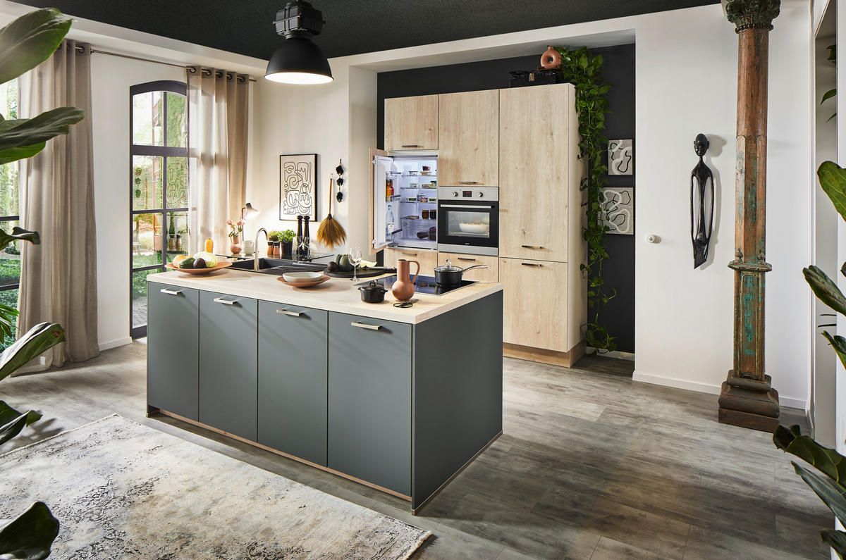 EINBAUKÜCHE   - Design, Holzwerkstoff - Celina