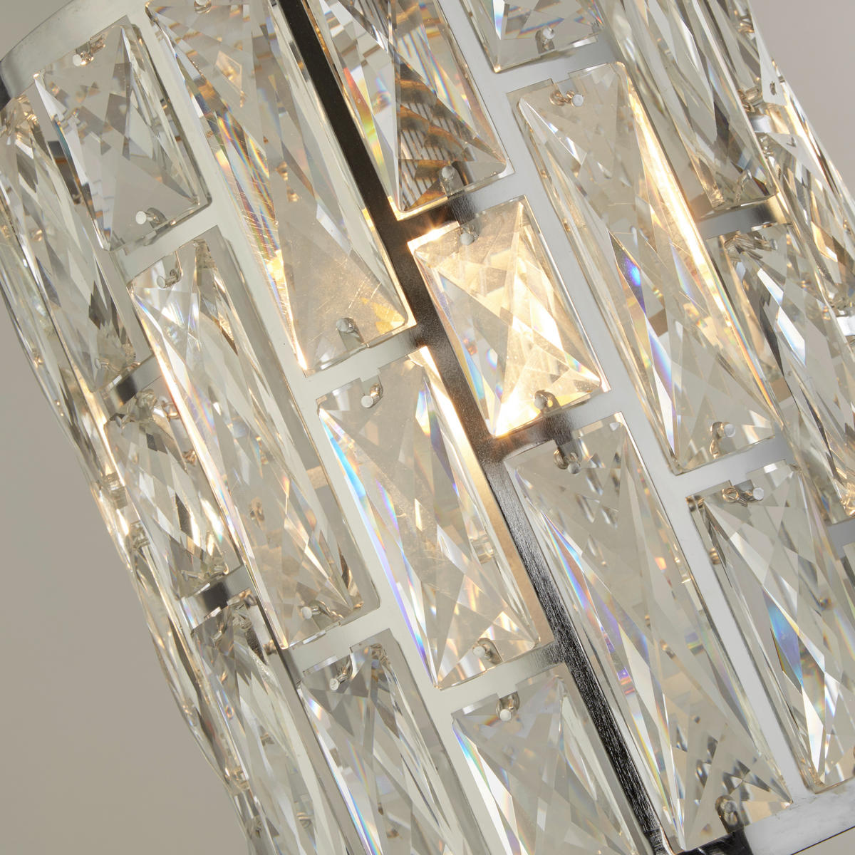 HÄNGLAMPA Bijou 22/31-152 cm  - kromfärg, Design, metall/glas (22/31-152cm)