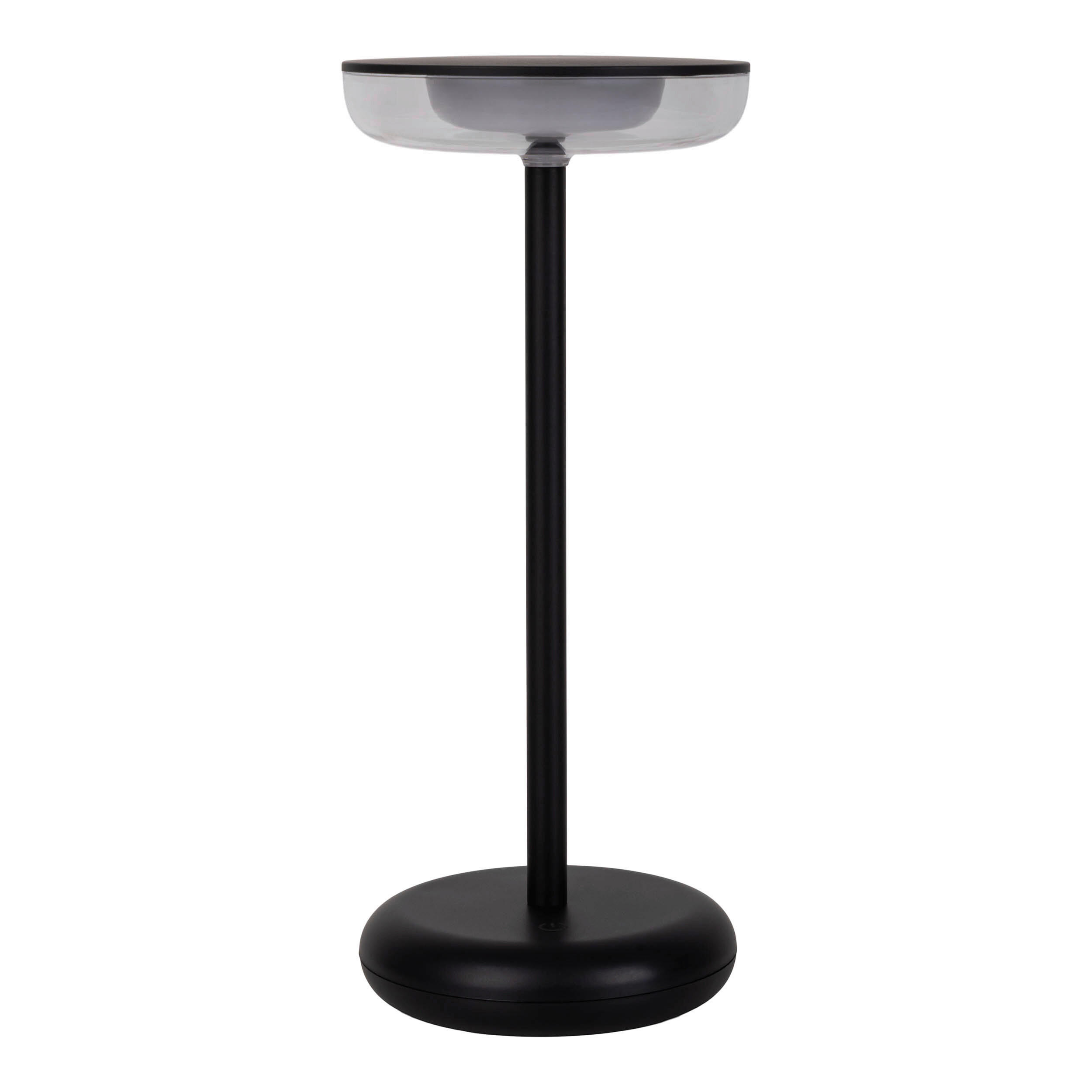 AKKU-TISCHLEUCHTE PASI 10,5/11/26 cm   - Schwarz, Design, Kunststoff/Metall (10,5/11/26cm) - Näve