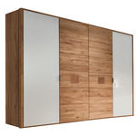 DREHTÜRENSCHRANK 250/218,5/60 cm 4-türig Weiß, Eichefarben  - Eichefarben/Anthrazit, Natur, Glas/Holz (250/218,5/60cm) - Valnatura