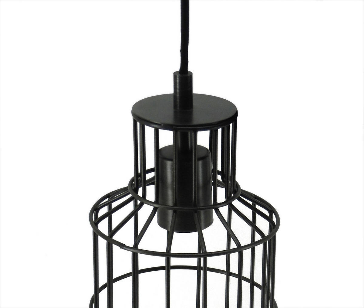 HÄNGELEUCHTE 15/15/34 cm  - Schwarz, Trend, Metall (15/15/34cm) - Kayoom