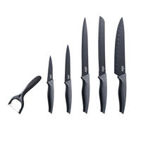 MESSERSET 6-teilig  - Schwarz, Basics, Metall - Berndorf