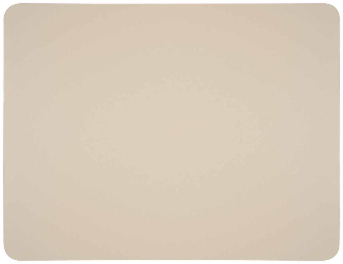 PROSTÍRÁNÍ, polyvinylchlorid (PVC),  - béžová, Basics, textil (45/35/0,18cm) - Ambia Home