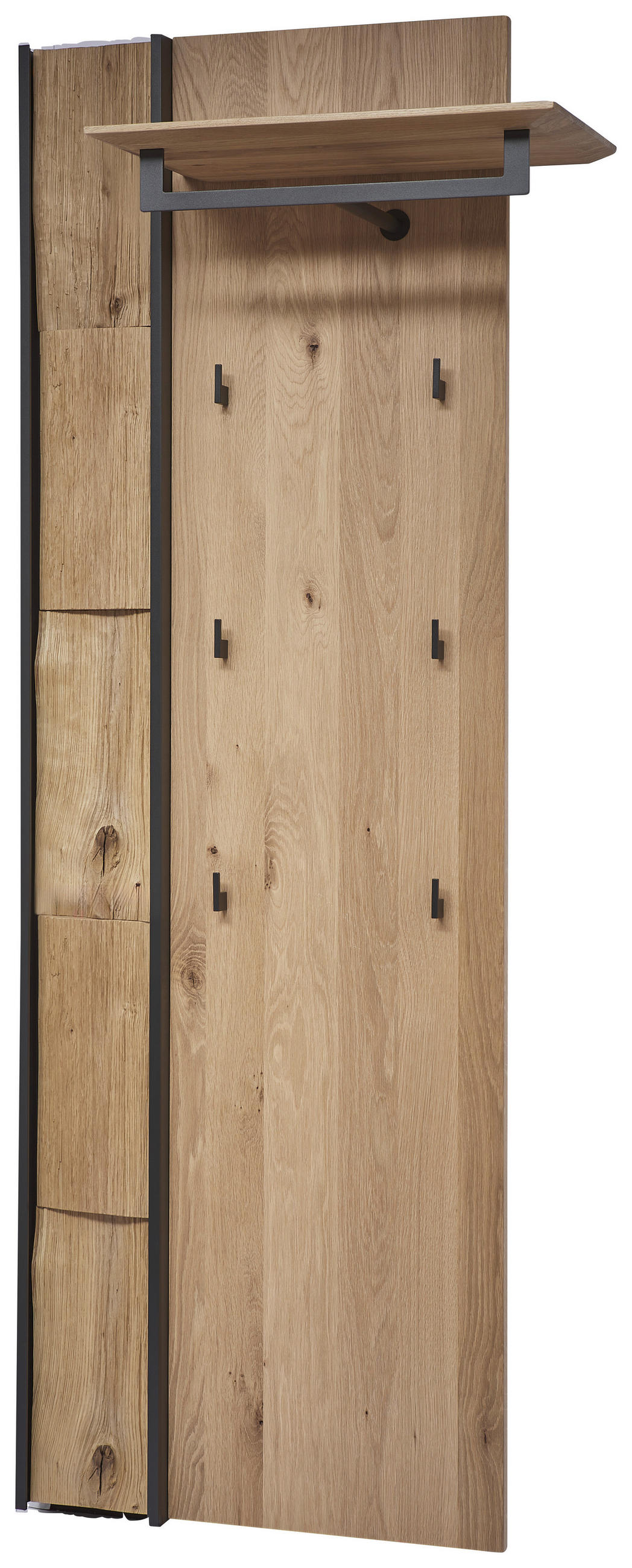 GARDEROBENPANEEL  in 79/196/35 cm  - Eichefarben, Design, Holz/Metall (79/196/35cm) - Johann Jakob