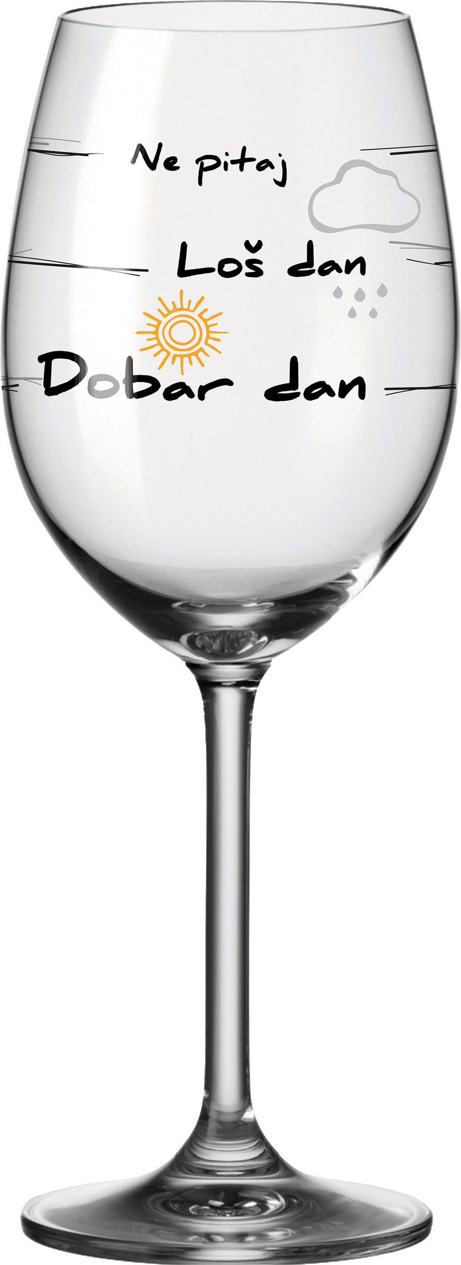 ČAŠA ZA VINO  460 ml  Presente  - prozirno, Basics, staklo (8,5/22,6/8,5cm) - Leonardo