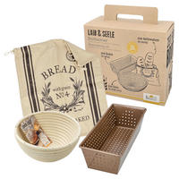 BROTBACK-SET - Basics, Naturmaterialien/Textil (26,3/22/12cm) - Birkmann