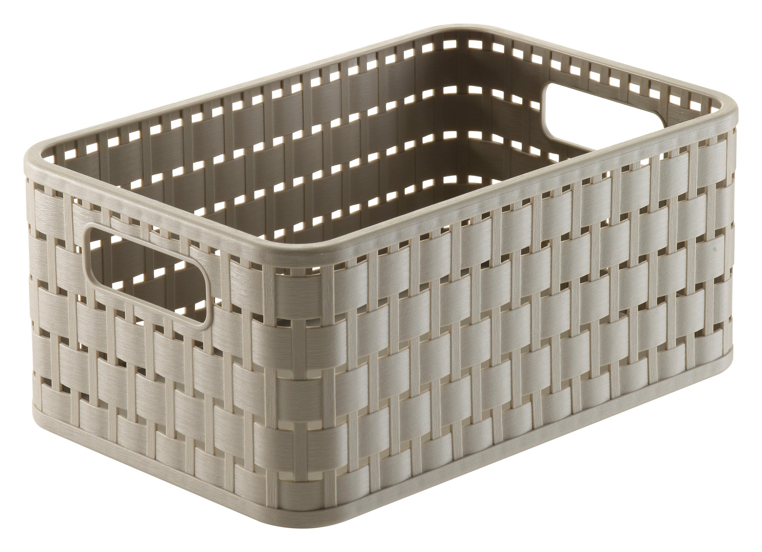 KOŠARA   23,7/15,8/10,8 cm      - bež, Basics, plastika (23,7/15,8/10,8cm) - Rotho