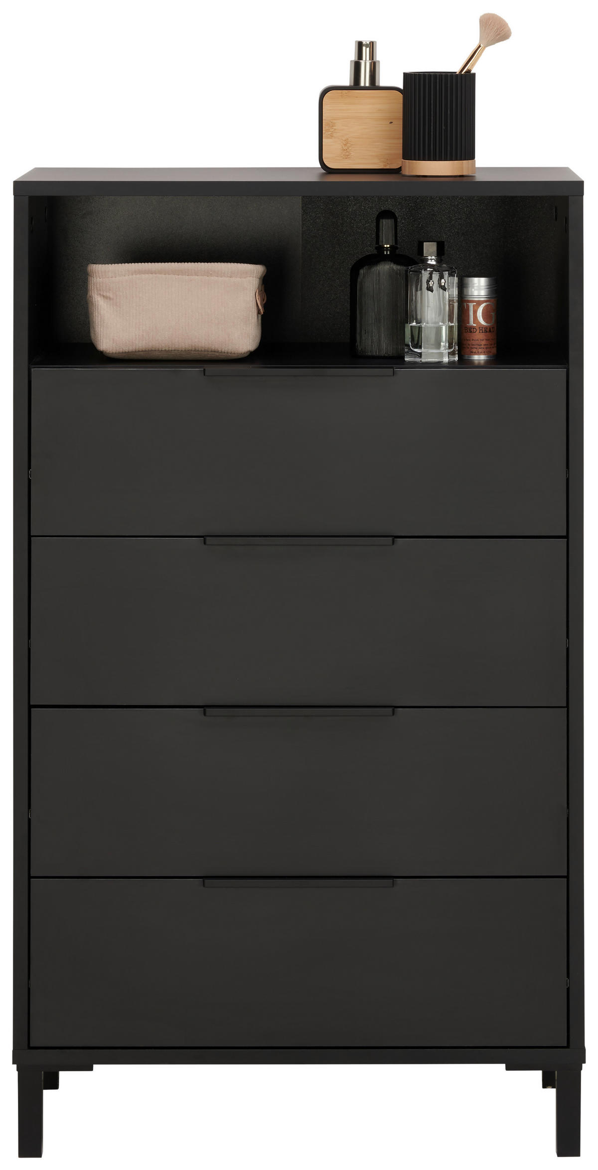 HIGHBOARD INOVA  in 60/94,4/33 cm  - Anthrazit/Schwarz, Basics, Holzwerkstoff/Kunststoff (60/94,4/33cm) - home24