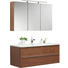 BADEZIMMER - Eichefarben/Weiß, Design, Glas/Holz (120cm) - Novel BADEZIMMER - Eichefarben/Weiß, Design, Glas/Holz (120cm) - Novel