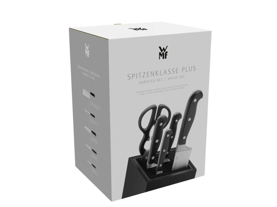 MESSERSET Spitzenklasse Plus - Edelstahlfarben, Basics (25,5/21/35,5cm) - WMF