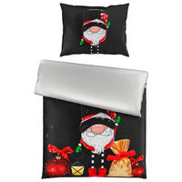 POSTELJINA SA DVA LICA FANCY 140/200 cm saten tamnosiva  - tamnosiva, Osnovno, tekstil (140/200cm) - X-Mas