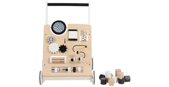 LAUFLERNWAGEN TRY ME - Schwarz/Naturfarben, Trend, Holz/Holzwerkstoff (35,9/42,1/54,3cm) - My Baby Lou