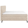 BOXSPRINGBETT 160/200 cm  in Champagner  - Champagner/Schwarz, Design, Textil/Metall (160/200cm) - Esposa