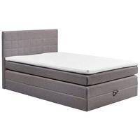 POSTELJA BOXSPRING 120 cm   x 200 cm  , tekstil siva  - črna/siva, Design, umetna masa/tekstil (120/200cm) - Xora