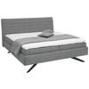 POLSTERBETT 180/200 cm  in Grau  - Weiss/Schwarz, Design, Holzwerkstoff/Kunststoff (180/200cm) - Dieter Knoll