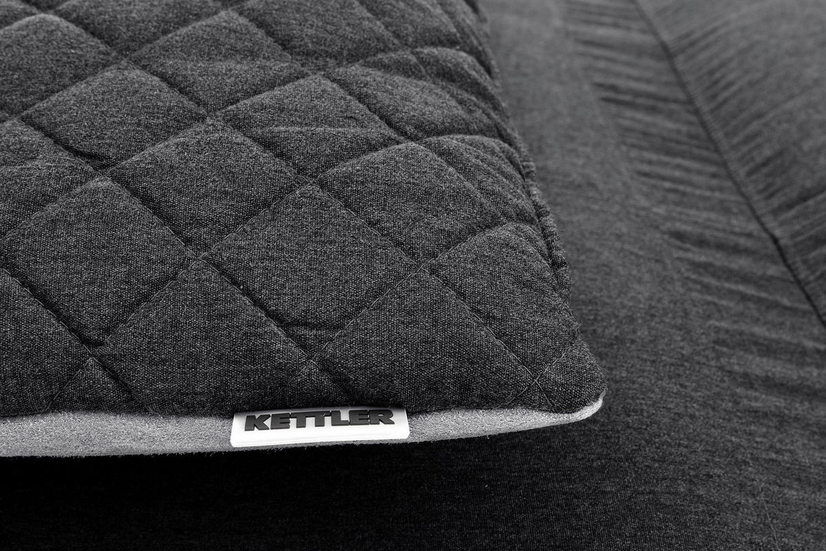 SONNENLIEGE 213/33/90 cm  - Anthrazit/Grau, Basics, Textil/Metall (213/33/90cm) - Kettler