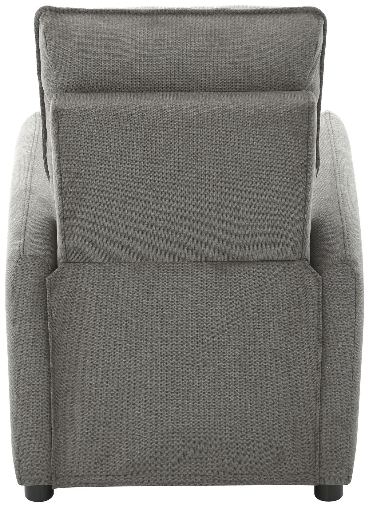 Fotoliu Pentru Televizor din lemn, metal, plastic, textil, gri deschis - gri deschis/negru, Konventionell, plastic/lemn (74/101/95cm) - Carryhome