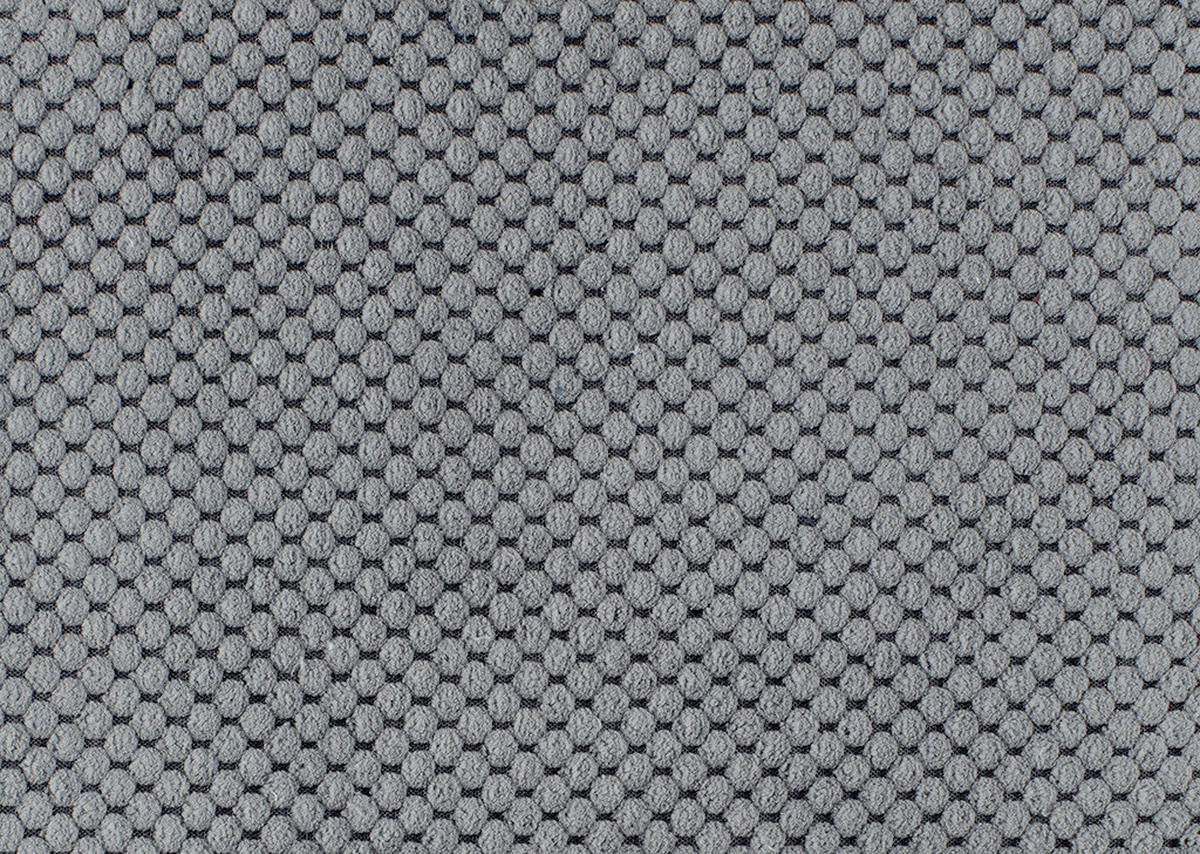 ECKSOFA Grau Plüsch  - Schwarz/Grau, KONVENTIONELL, Kunststoff/Textil (175/249cm) - Carryhome