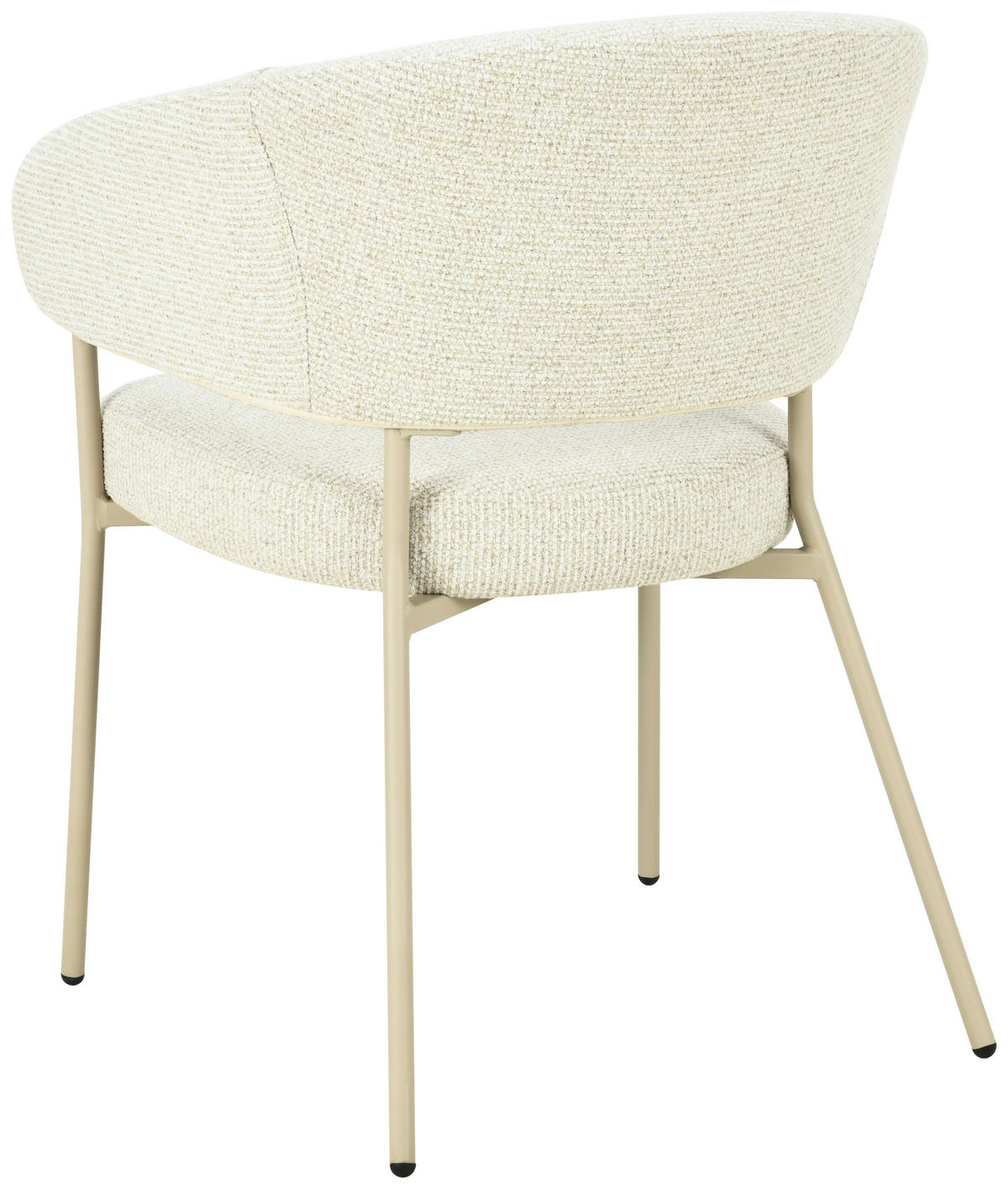 ARMLEHNSTUHL   Leinenoptik  - Beige, Design, Textil/Metall (60/81/62cm) - Carryhome