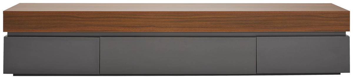 NÍZKÁ KOMODA, šedá, barvy vlašských ořechů, 200/38/40 cm - šedá/barvy vlašských ořechů, Lifestyle, kompozitní dřevo (200/38/40cm) - MID.YOU
