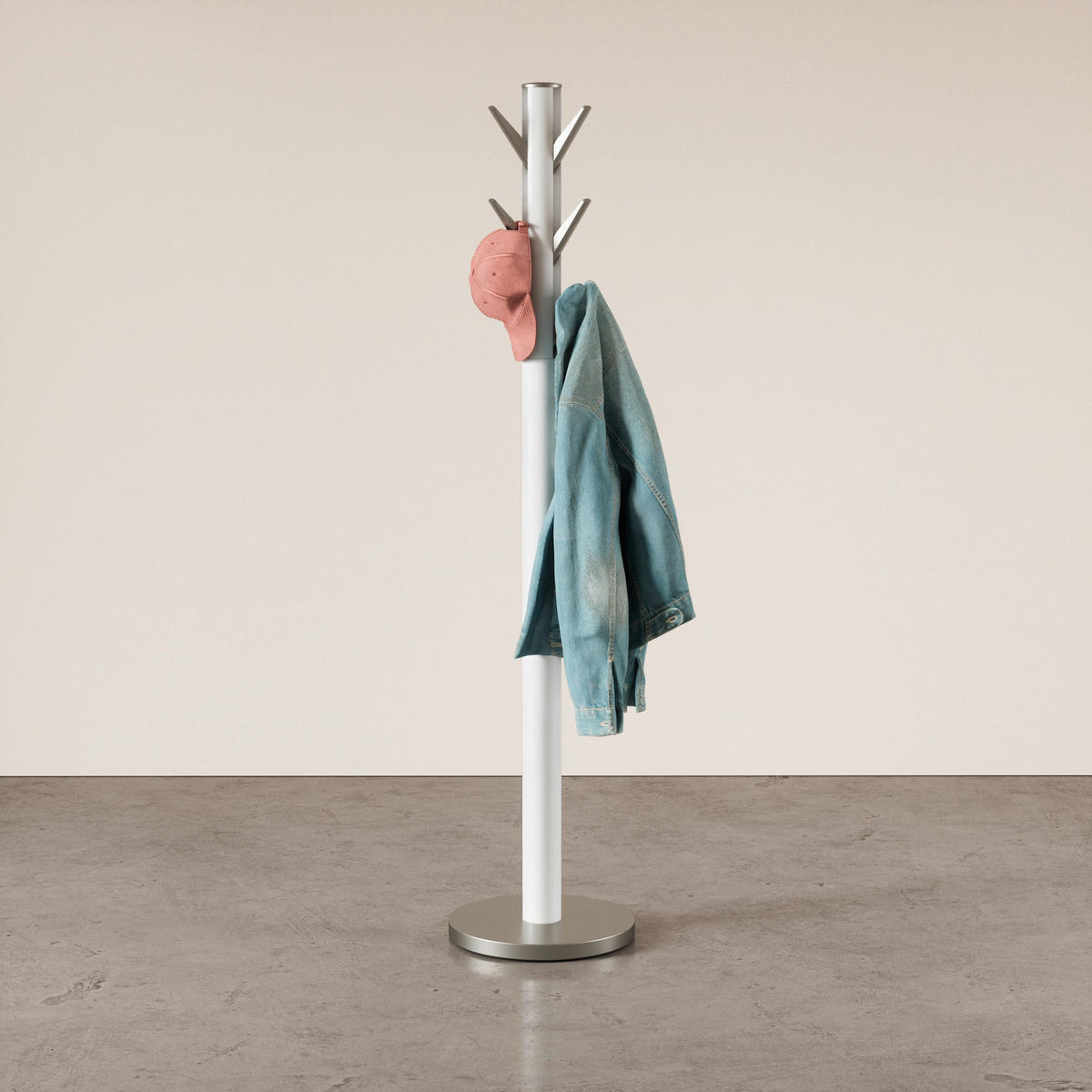 KLÄDSTÄLLNING i vit 40/168/40 cm   - vit, Basics, trä (40/168/40cm) - Umbra