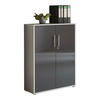 AKTENSCHRANK 84,5/114/33 cm  - Anthrazit Hochglanz/Grau, MODERN, Holzwerkstoff (84,5/114/33cm) - MID.YOU