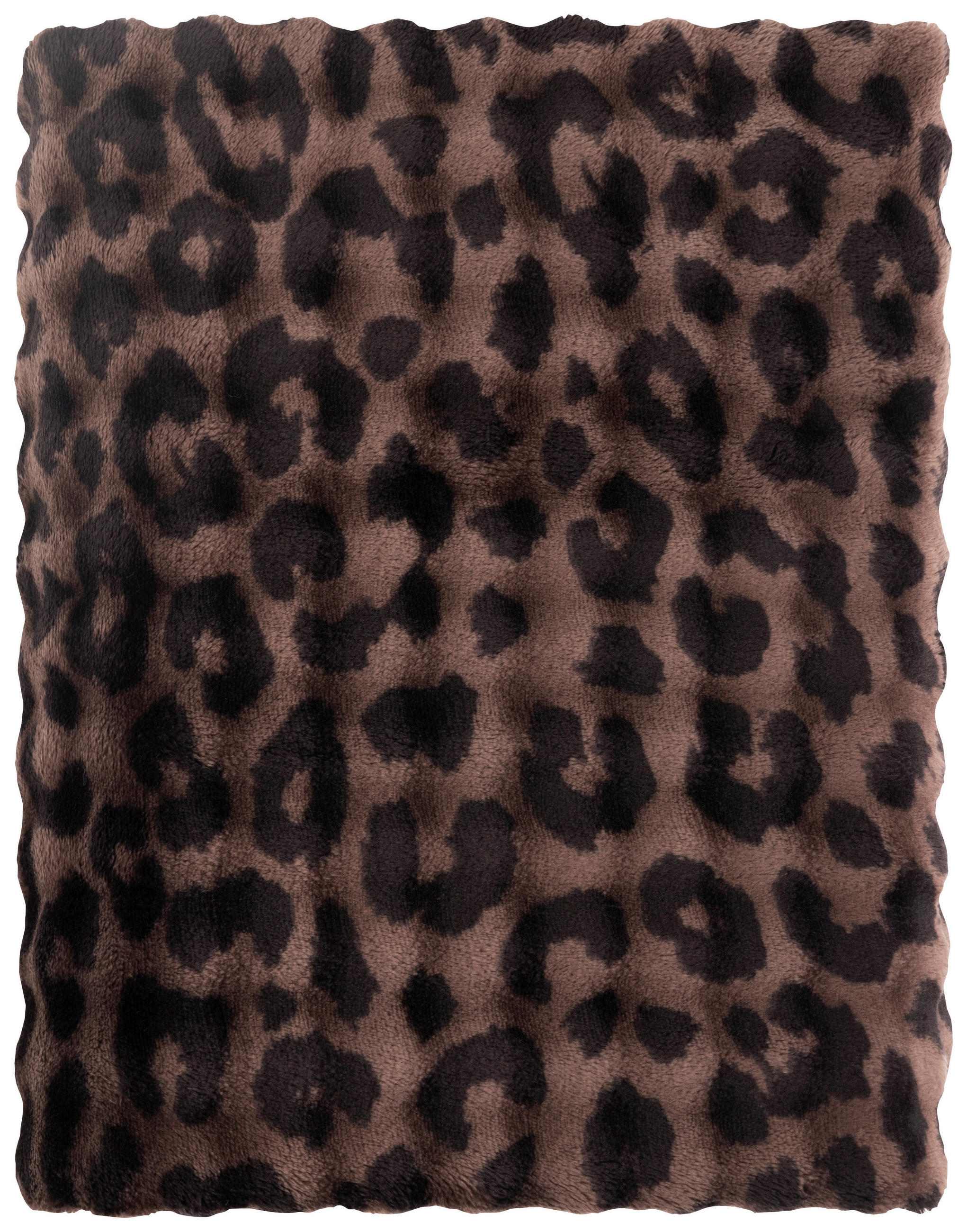 PLAID Bubble Leo 150/200 cm  - Dunkelbraun, Basics, Textil (150/200cm) - Novel