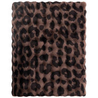 PLAID Bubble Leo 150/200 cm  - Dunkelbraun, Basics, Textil (150/200cm) - Novel