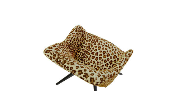 ARMLEHNSTUHL  Sitzfläche 360° drehbar Flachgewebe, Mikrofaser  - Schwarz/Braun, Design, Textil/Metall (60/83/65cm) - Landscape