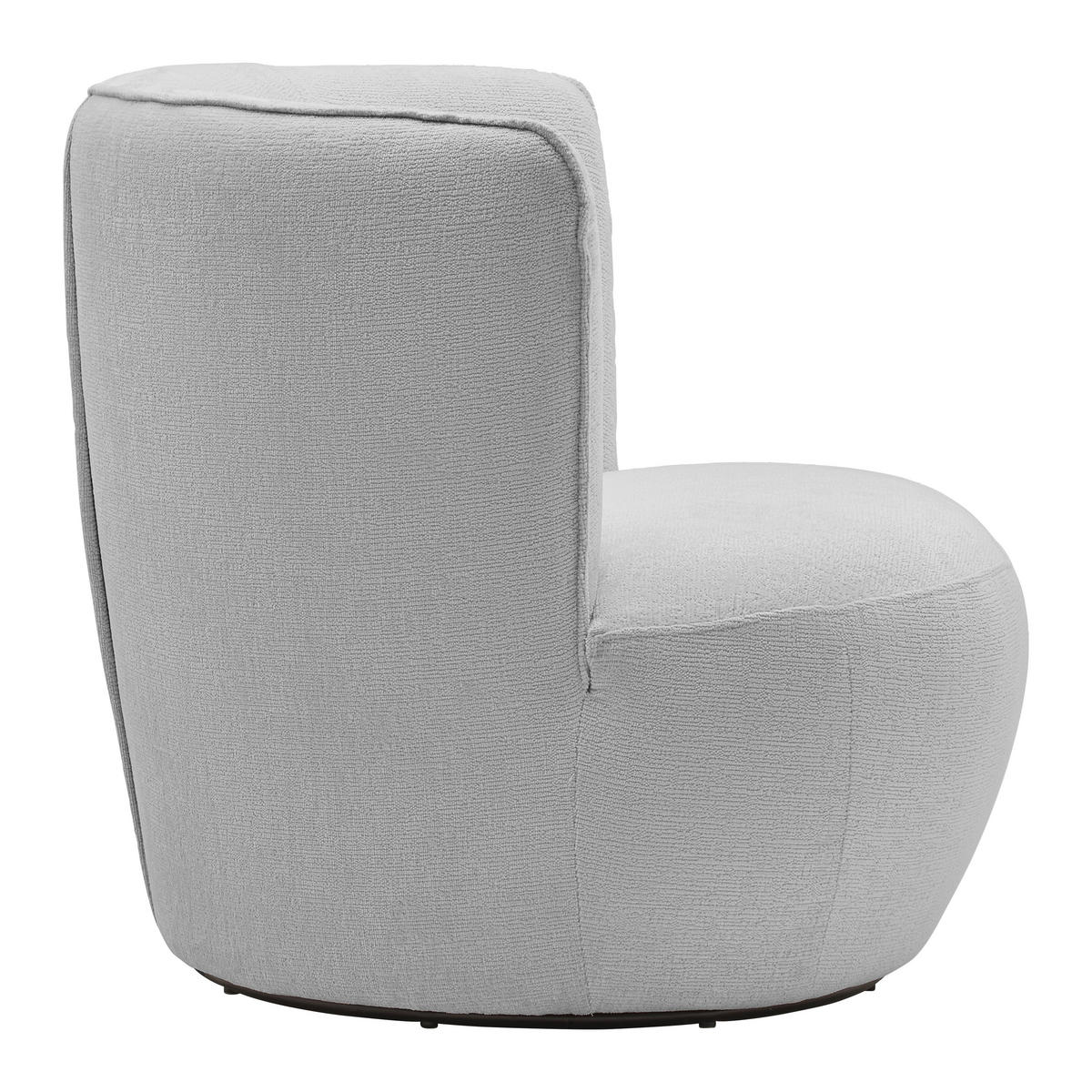 FÅTÖLJ i textil ljusgrå  - ljusgrå/svart, Modern, metall/textil (77/81/85cm) - MID.YOU