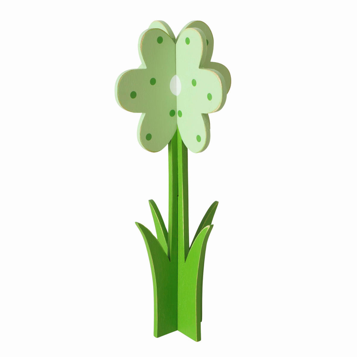 DEKOBLUME - Multicolor/Hellgrün, Basics, Holzwerkstoff (10/10/24cm)