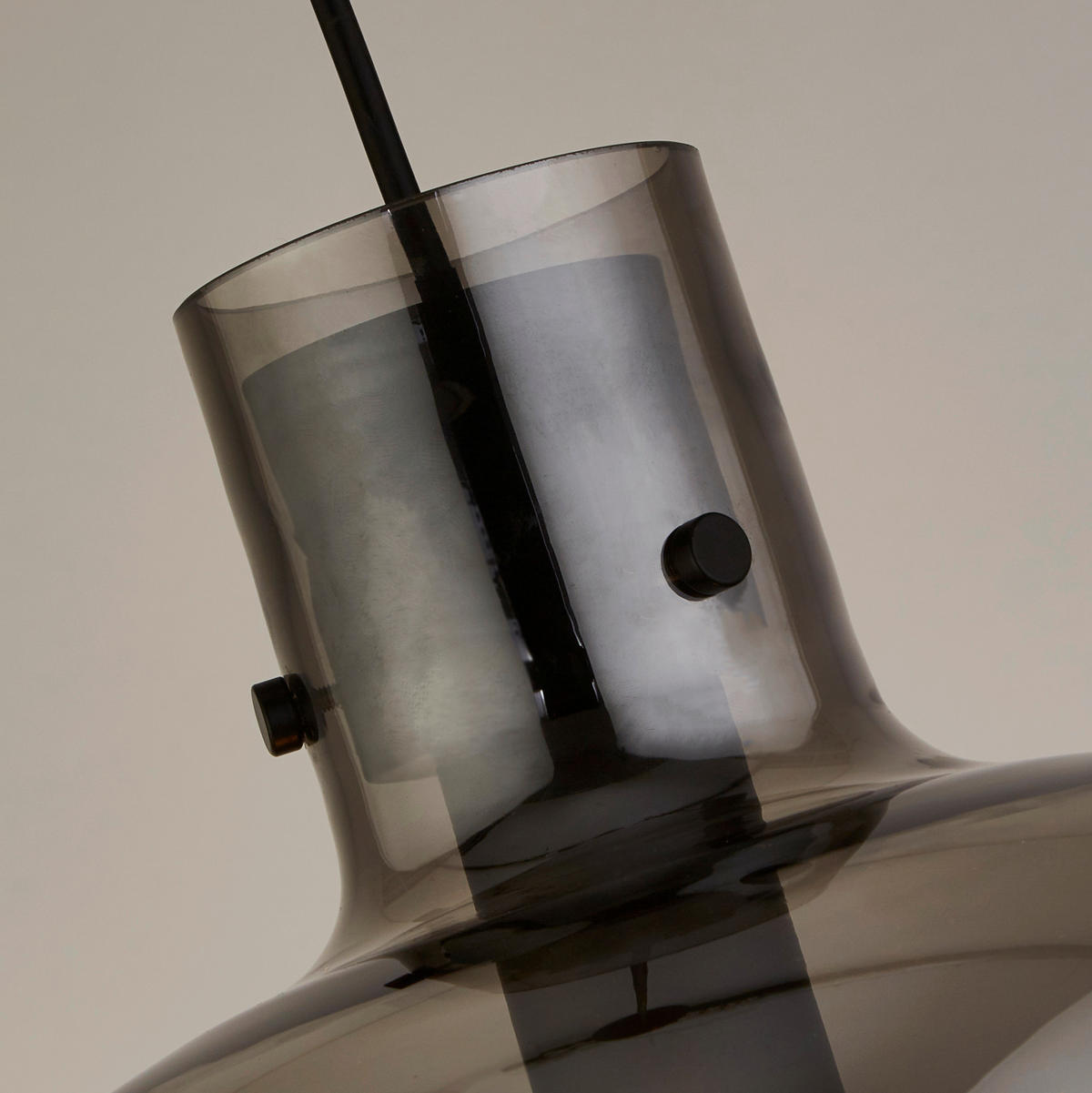 HÄNGLAMPA Barrel 30/127 cm  - svart, Design, metall/glas (30/127cm)