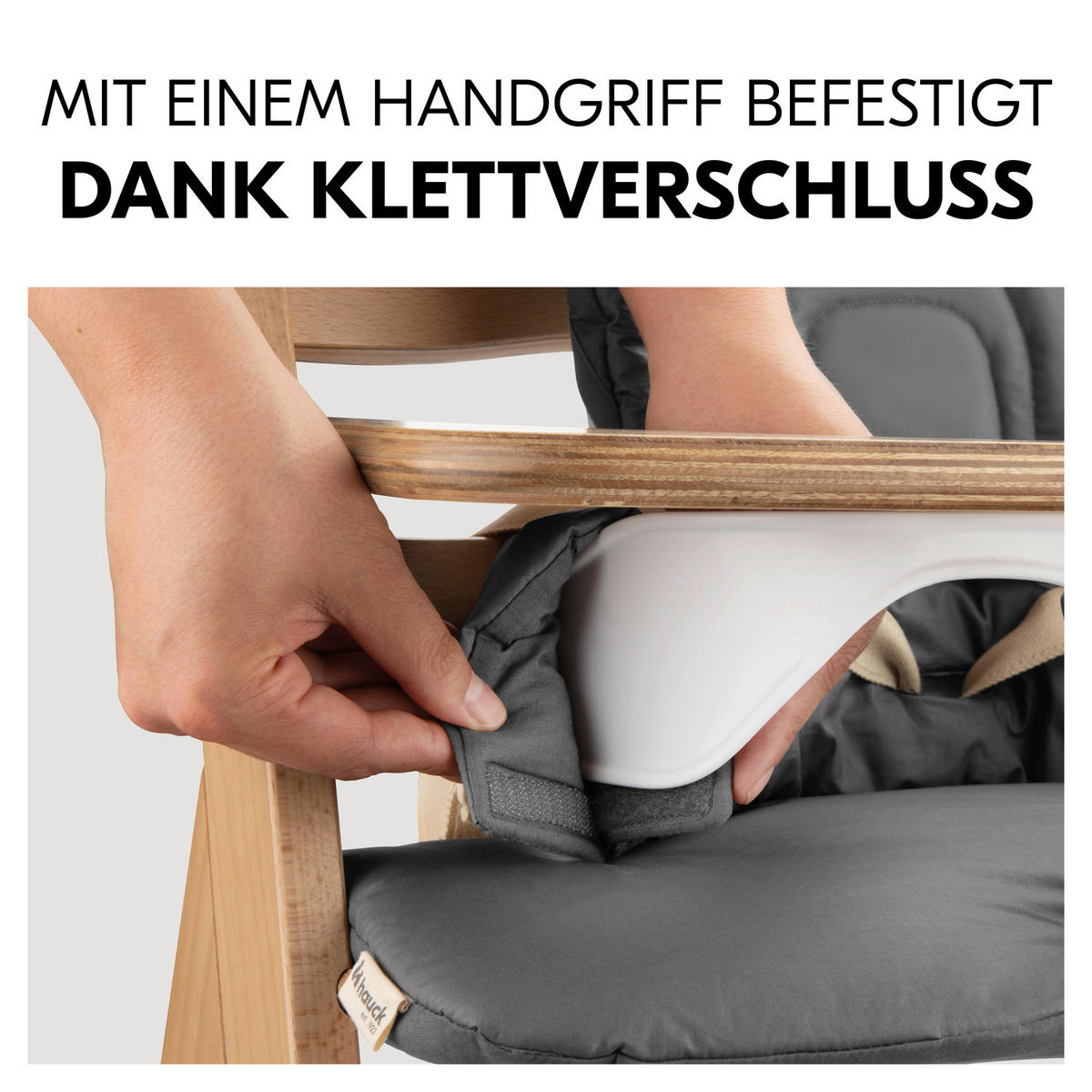 HOCHSTUHLEINLAGE Highchair Baby Seat Pad  - Dunkelgrau, Basics, Textil (46/2/24cm) - Hauck