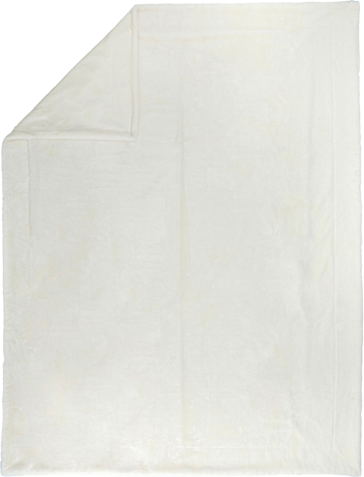 KOŽUŠINOVÁ DEKA, polyester, 150/200 cm - biela, Design, textil (150/200cm) - Novel
