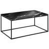 COUCHTISCH Marmor 100/60/42,5 cm rechteckig Schwarz  - Schwarz, Design, Stein/Metall (100/60/42,5cm) - Johann Jakob
