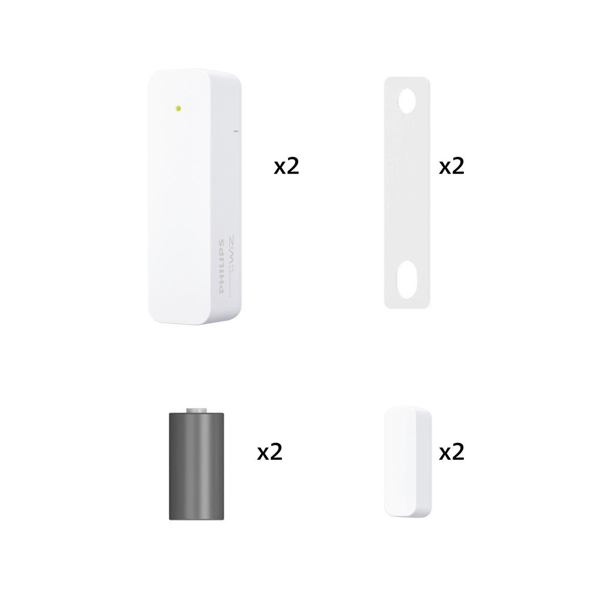 STEUERELEMENT 2,25/7,65/2,25 cm   - Weiß, Basics, Kunststoff (2,25/7,65/2,25cm) - Philips