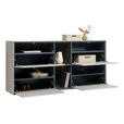SCHUHSCHRANK VOLEO RENO  in 170/81/41 cm  - Kaschmir/Graphitfarben, Design, Holzwerkstoff (170/81/41cm) - Voleo