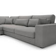 ECKSOFA Grau Cord  - Schwarz/Grau, KONVENTIONELL, Kunststoff/Textil (250/314cm) - Carryhome