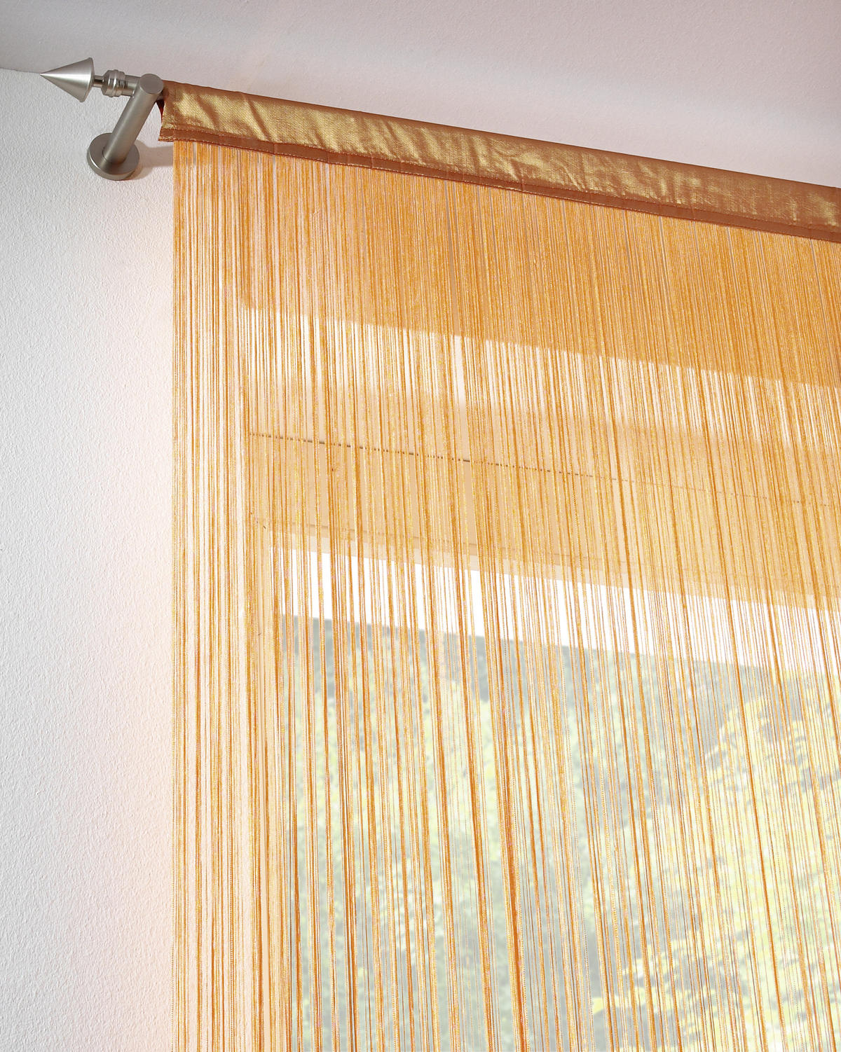 KONČANA ZAVESA narandžasta - narandžasta, Konvencionalno, tekstil (90/245cm) - Boxxx