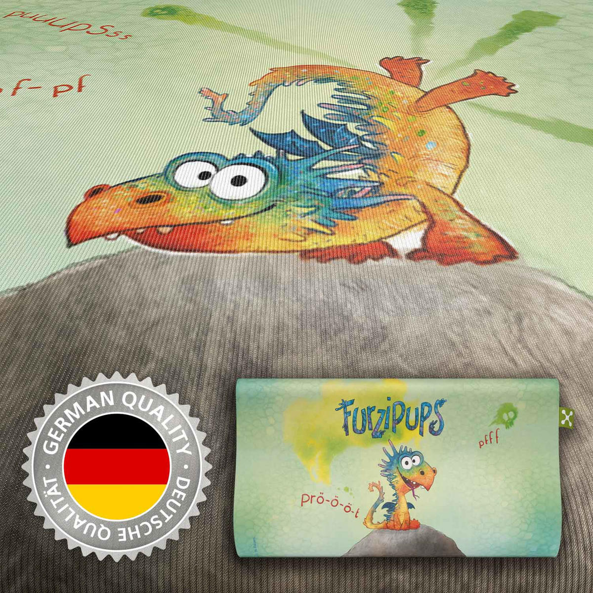 NACKENKISSENBEZUG KIDS ERGONOMIC  - Hellgrün, Basics, Textil (50/32cm) - Smartsleep