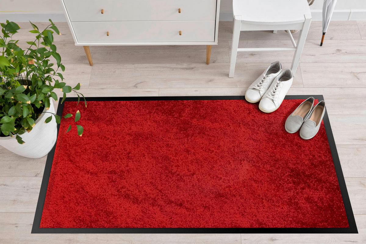 SZENNYFOGÓ SZŐNYEG - piros, Basics, műanyag/textil (80/120cm)