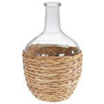VASE 32 cm  - Klar/Naturfarben, Natur, Glas/Holz (19,5/32cm) - Ambia Home