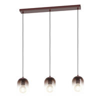 HÄNGELEUCHTE 85/15/110 cm  - Orange, Design, Glas (85/15/110cm)
