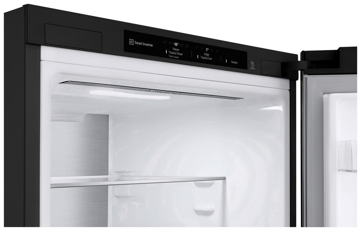 KÜHL-GEFRIER-KOMBINATION GBV7280AEV  - Schwarz, Basics, Glas/Kunststoff (59.5/203/67.5cm) - LG