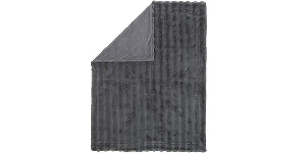 FELLDECKE 150/200 cm  - Schwarz/Weiß, Basics, Textil (150/200cm) - Esposa