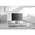 TV-ELEMENT Metall Schwarz  - Schwarz, Trend, Metall (140/45/35cm) - Carryhome