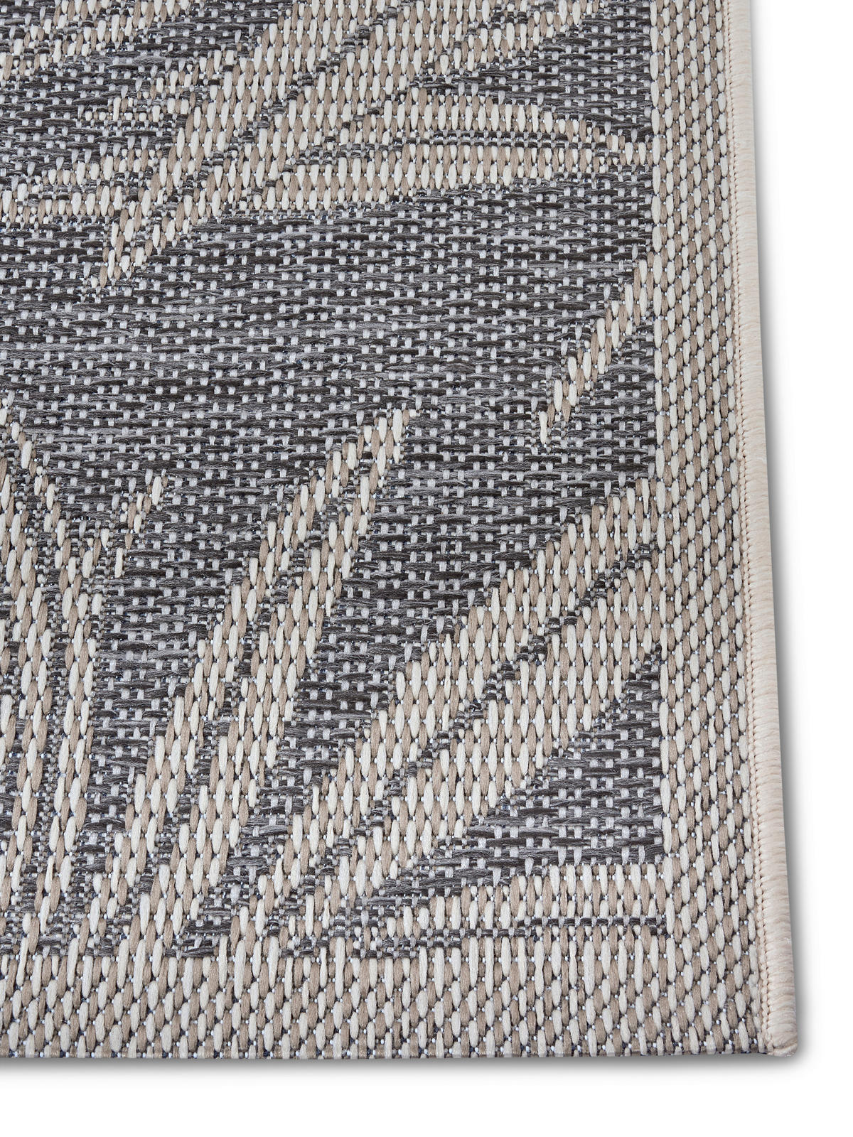 OUTDOORTEPPICH 155/235 cm Clyde Creme, Grau  - Creme/Grau, Design, Kunststoff (155/235cm)