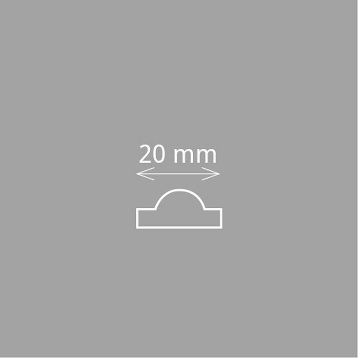 ZIERLEISTE 200/2,0/1,5 cm Weiß Kunststoff  - Weiß, Design, Kunststoff (200/2,0/1,5cm)