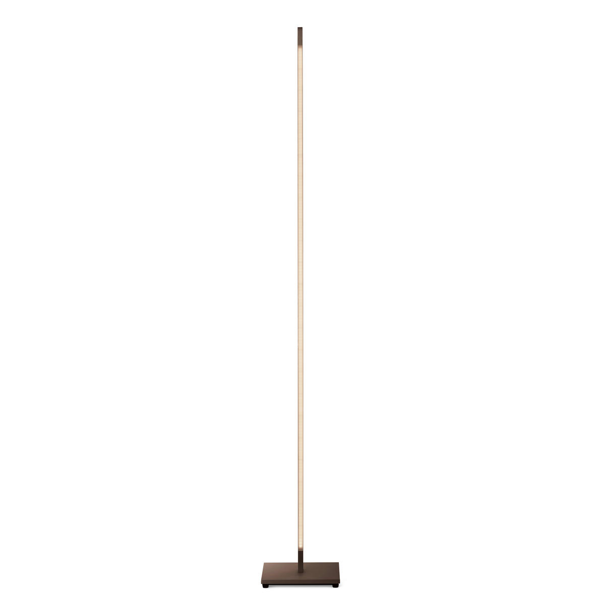 LED-STEHLEUCHTE Aera 22/160/22 cm  - Bronzefarben, Design, Metall (22/160/22cm) - Grossmann